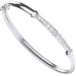 Silver Baby Cubic Zirconia Bangle