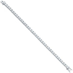 Silver Princess Cut Cubic Zirconia Tennis Bracelet