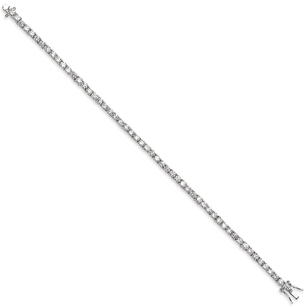 Silver Cubic Zirconia Tennis Bracelet