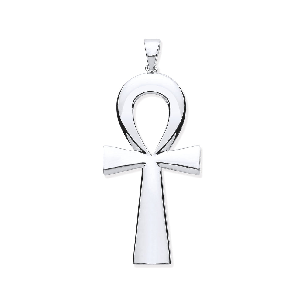 Silver Large Ankh Cross - Key of Life