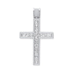 Silver Cubic Zirconia Fancy Cross