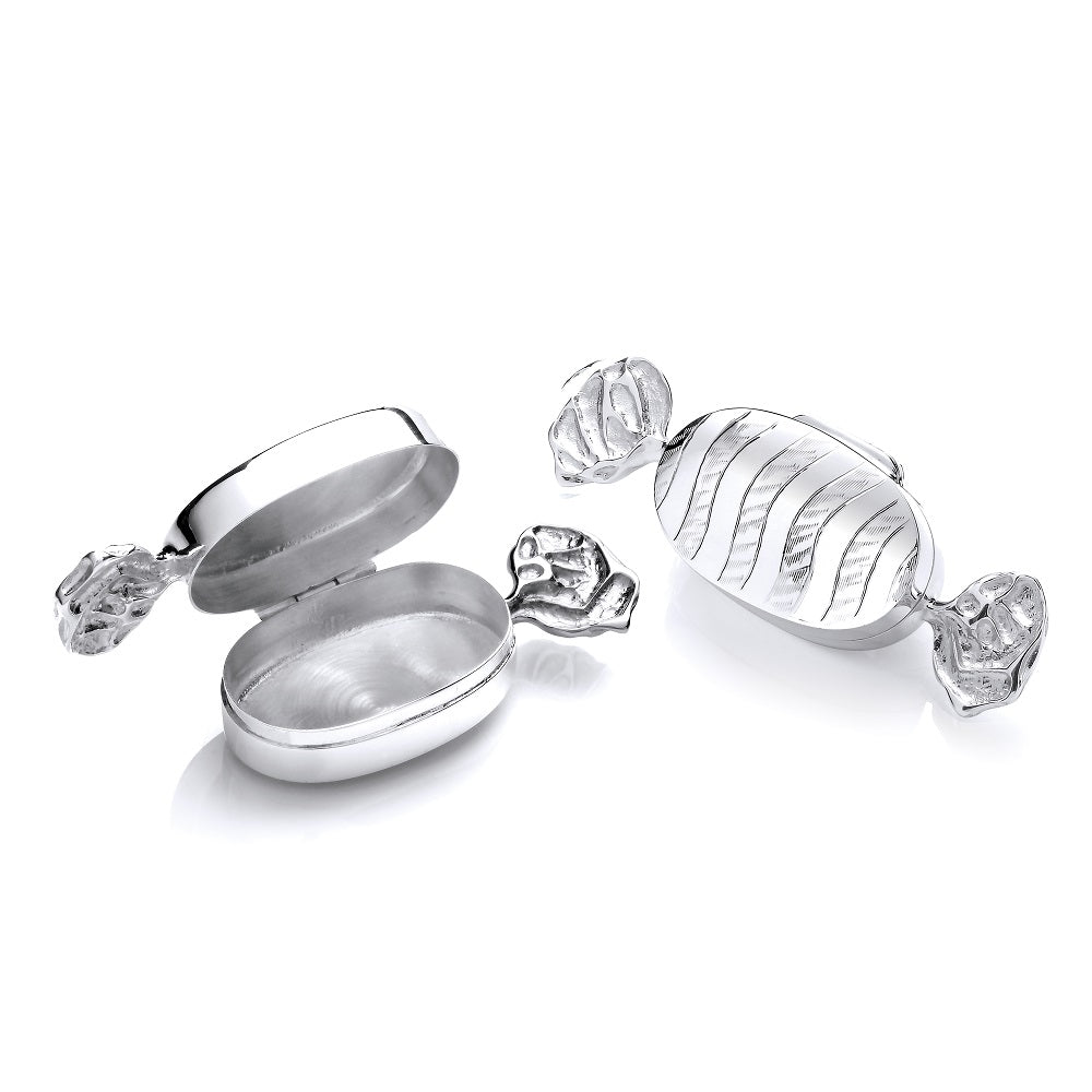 Silver Trinket (Pill) Sweet Bonbon Box