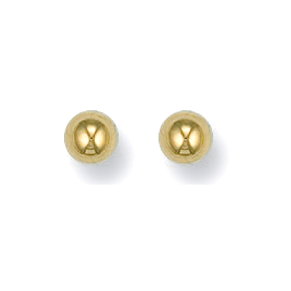 9ct Yellow Gold 4mm Ball Studs