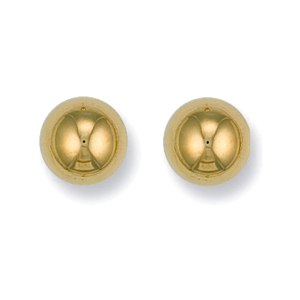 9ct Yellow Gold 10mm Ball Studs