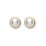 9ct Gold Simulated Pearl Stud