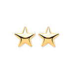 9ct Yellow Gold Star Stud