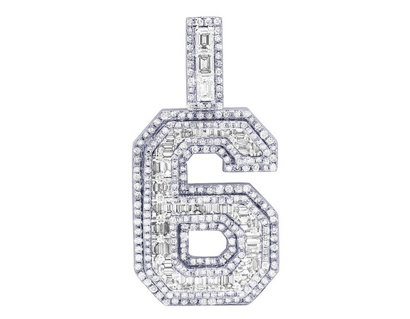 Number "6" Pendant