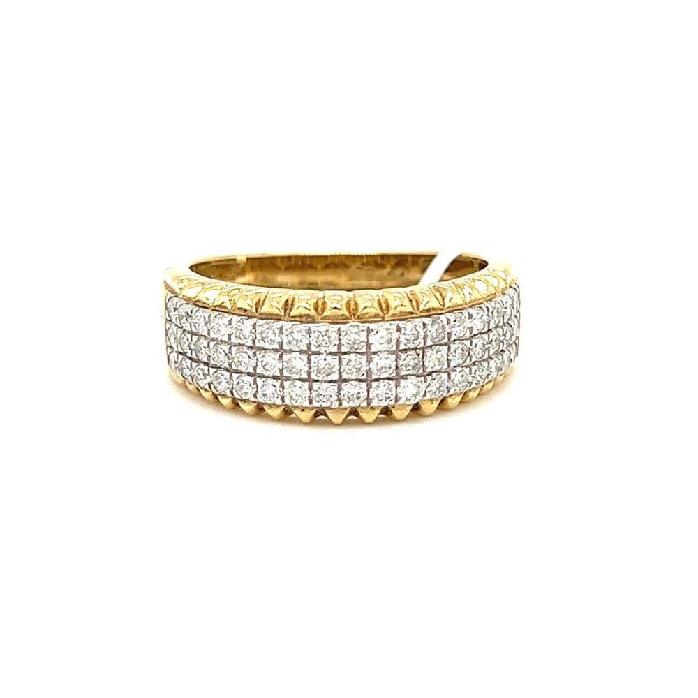 Square Set Diamond Ring