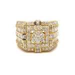 XL baguette Diamond Statement Ring