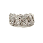 Large Baguette diamond Cuban Ring