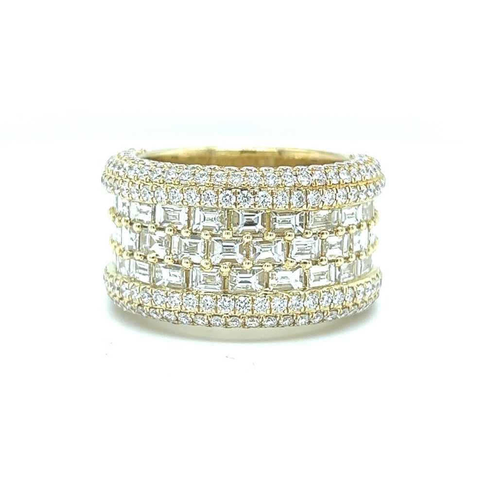 Gents Large Baguette Diamond Band