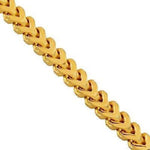 9ct 4mm Italian Franco Chain / Bracelet (Semi-Hollow)