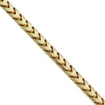 9ct 4mm Yellow Gold Diamond-Cut Franco Chain / Bracelet (Solid)