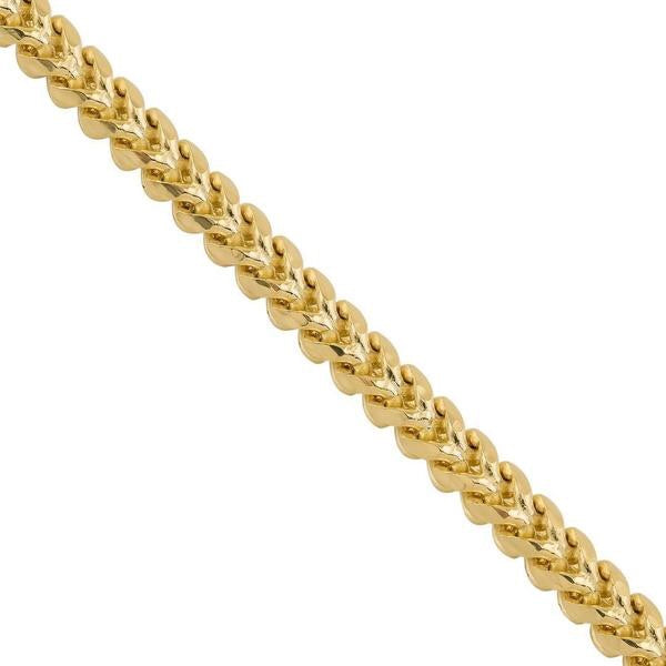 9ct 2.5mm Yellow Gold Franco Chain / Bracelet (Solid)