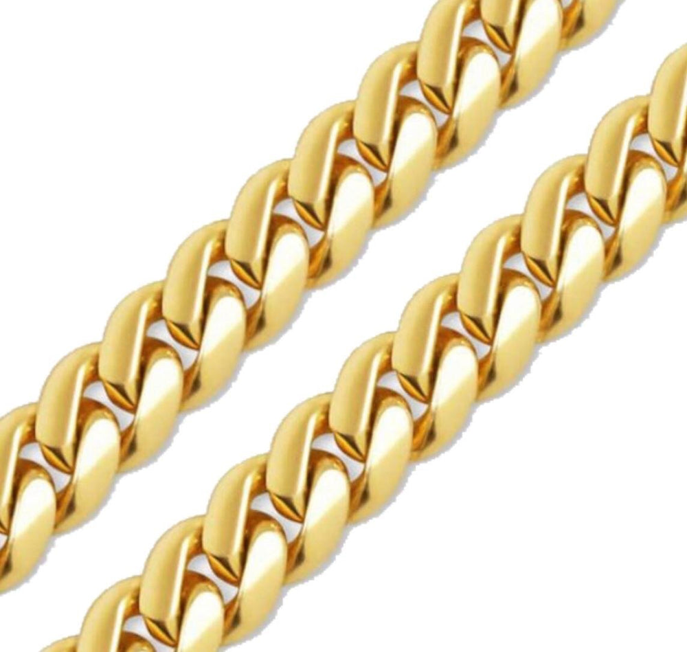 9ct 16mm Cuban Chain / Bracelet (Solid)