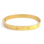 9ct Gold Hinged Screw Bangles