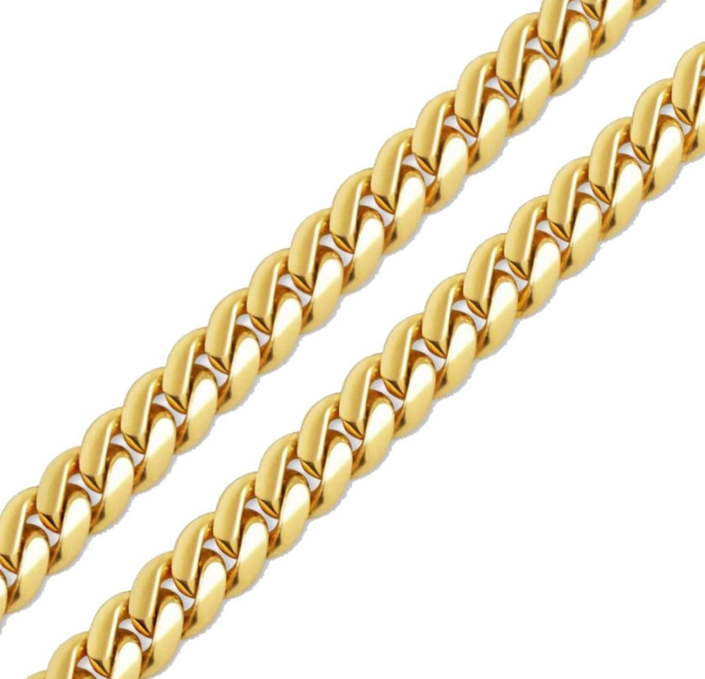 9ct 14mm Cuban Chain / Bracelet (Solid)