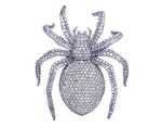 White Gold Diamond Spider Pendant 2" 7.5CT